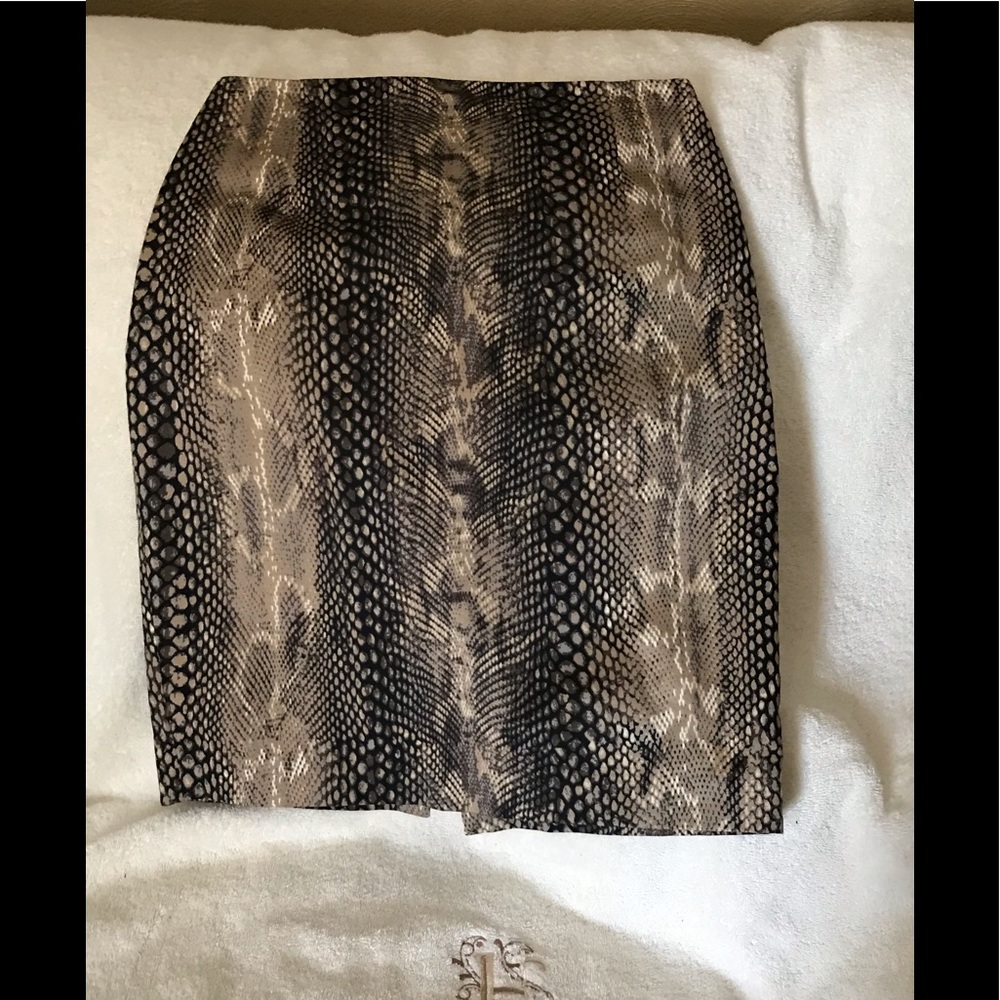 Express Design Studio  Snake Skin pattern skirt.